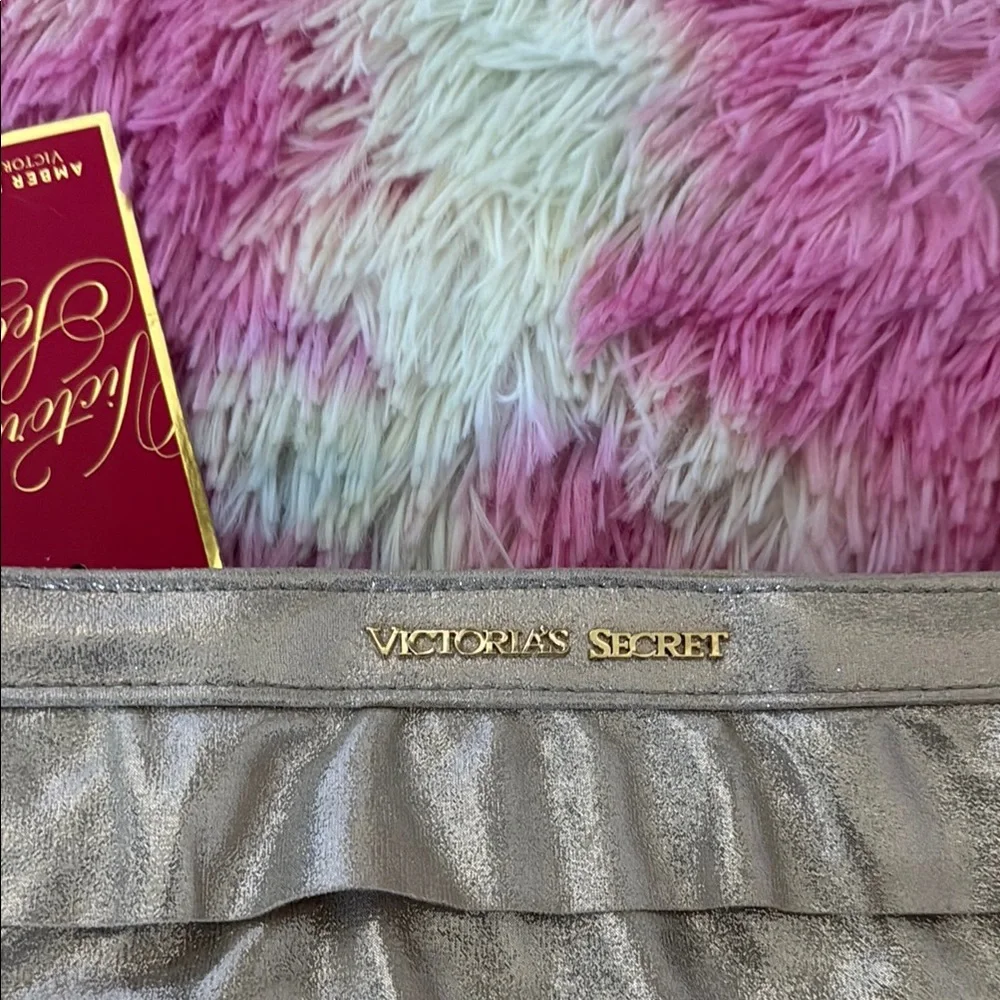 Victoria's‎ Secret Gold Ruffled Cosmetic Bag